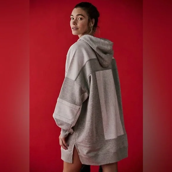 (NWOT) Free People Triple Threat Logo Hoodie - Picture 3 of 14